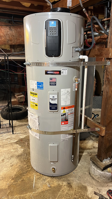 Hillsborough – Bradford White 80-gallon Hybrid Heat Pump & Bradford White 40-gallon Gas Tank