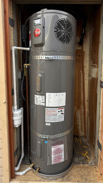 Newark – A.O. Smith 80-gallon Hybrid Heat Pump Water Heater Installation
