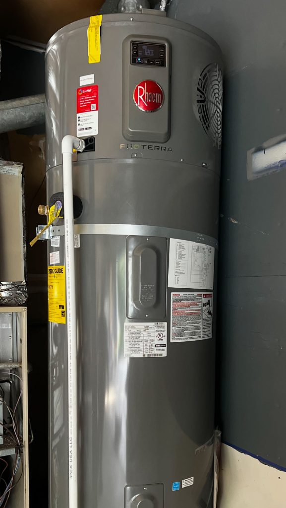 Danville – Rheem 80-gallon Hybrid Heat Pump Water Heater Installation