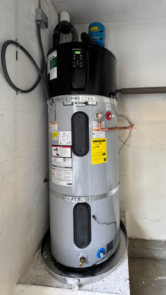 San Carlos – Rheem 80-gallon Hybrid Heat Pump Water Heater Installation